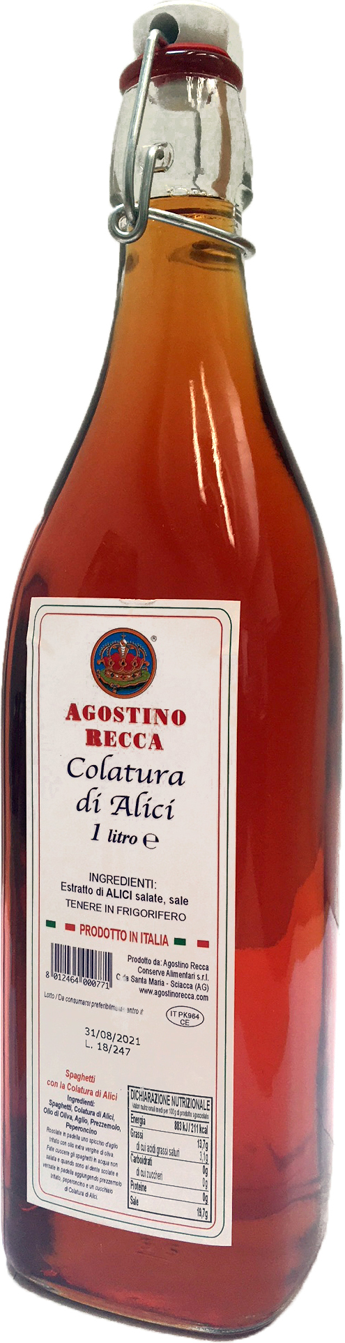 Colatura di Alici, ansjoviskoncentrat 1 l