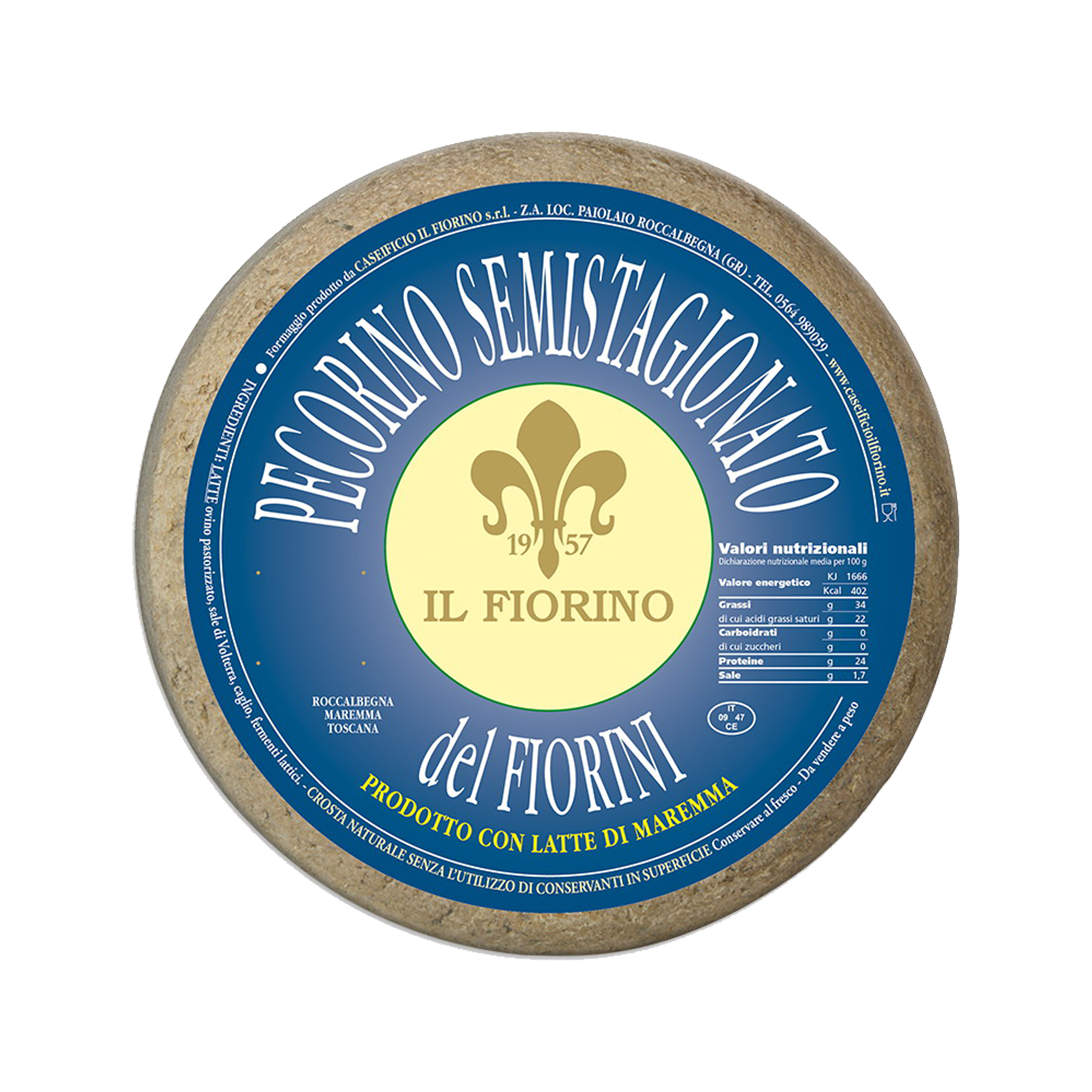 Pecorino Toscano semi 1,7 kg