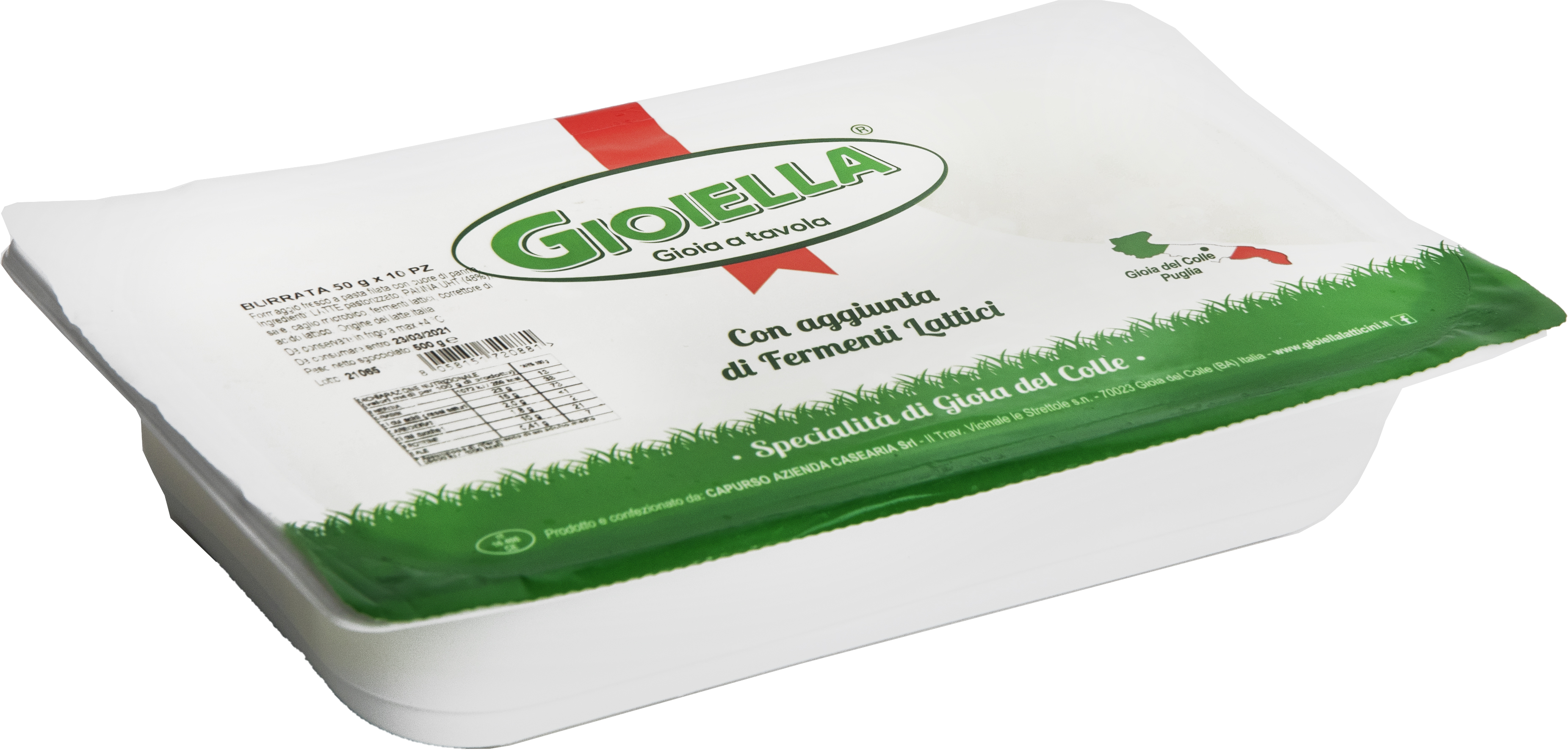 Burrata, mini 10x50 g - 500 g