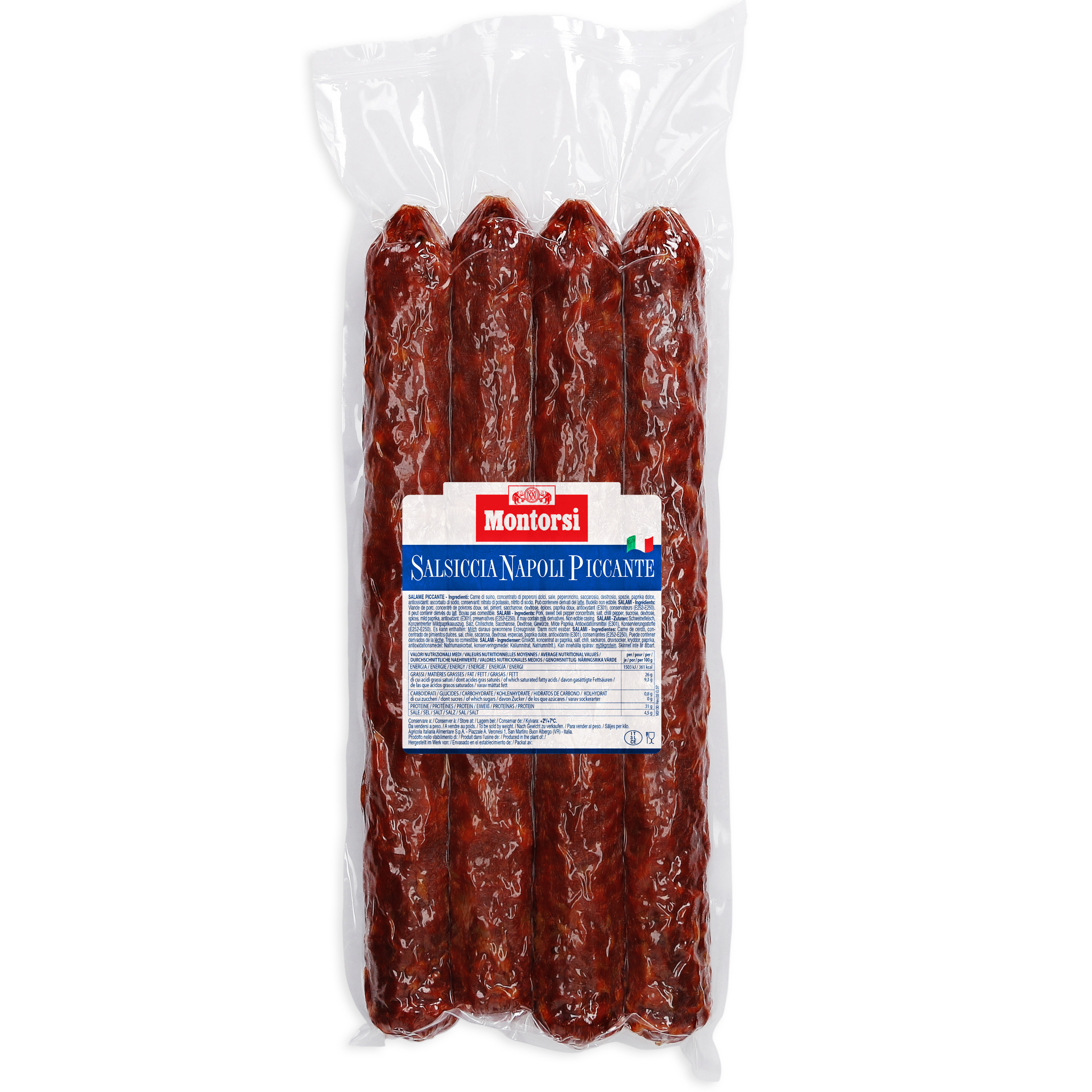 Salsiccia Piccante 4 st. 1,5 kg
