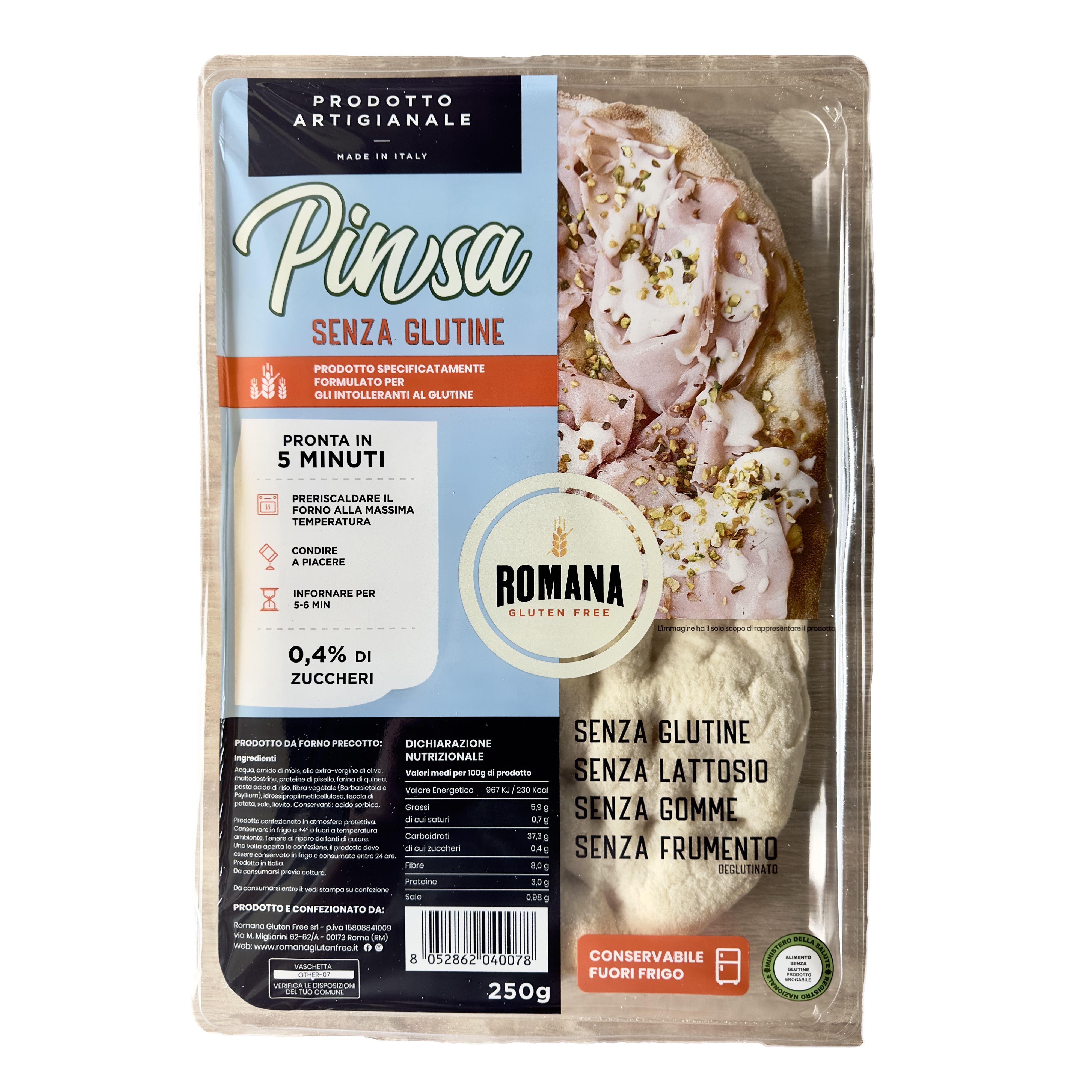 Pinsa Romana Glutenfri 1x250 g