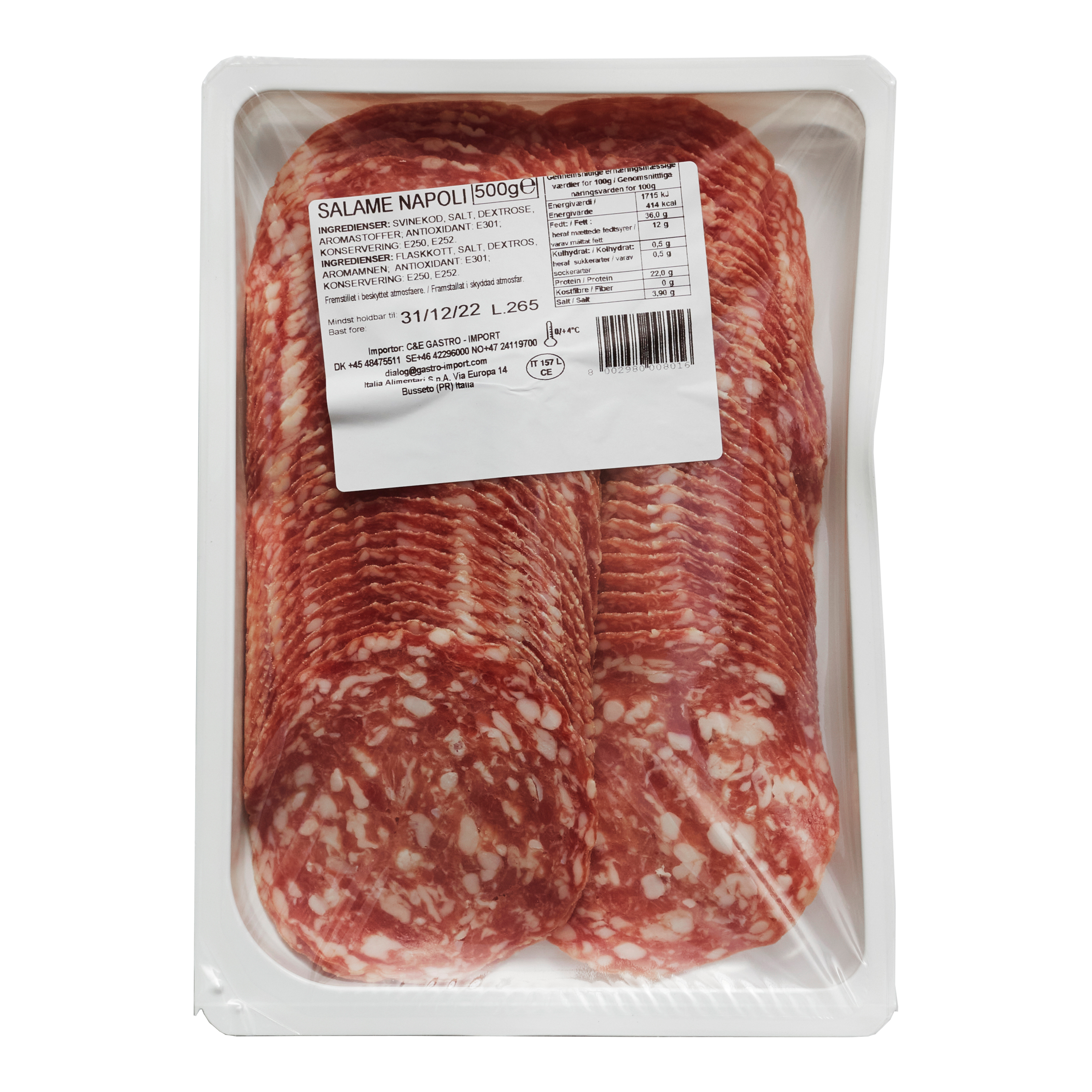 Napoli salami Ibis skivad 500 g