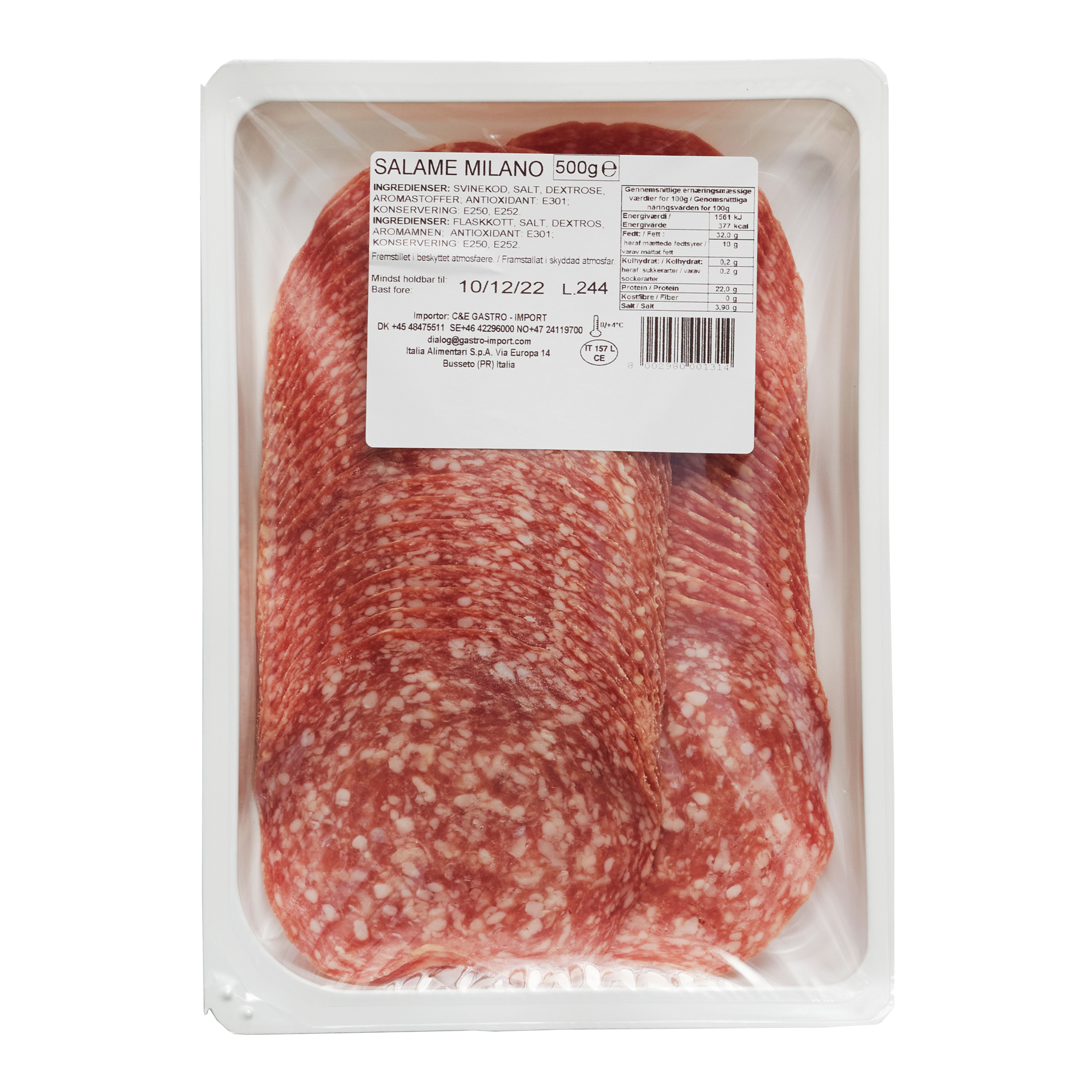 Milano salami Ibis skivad 500 g