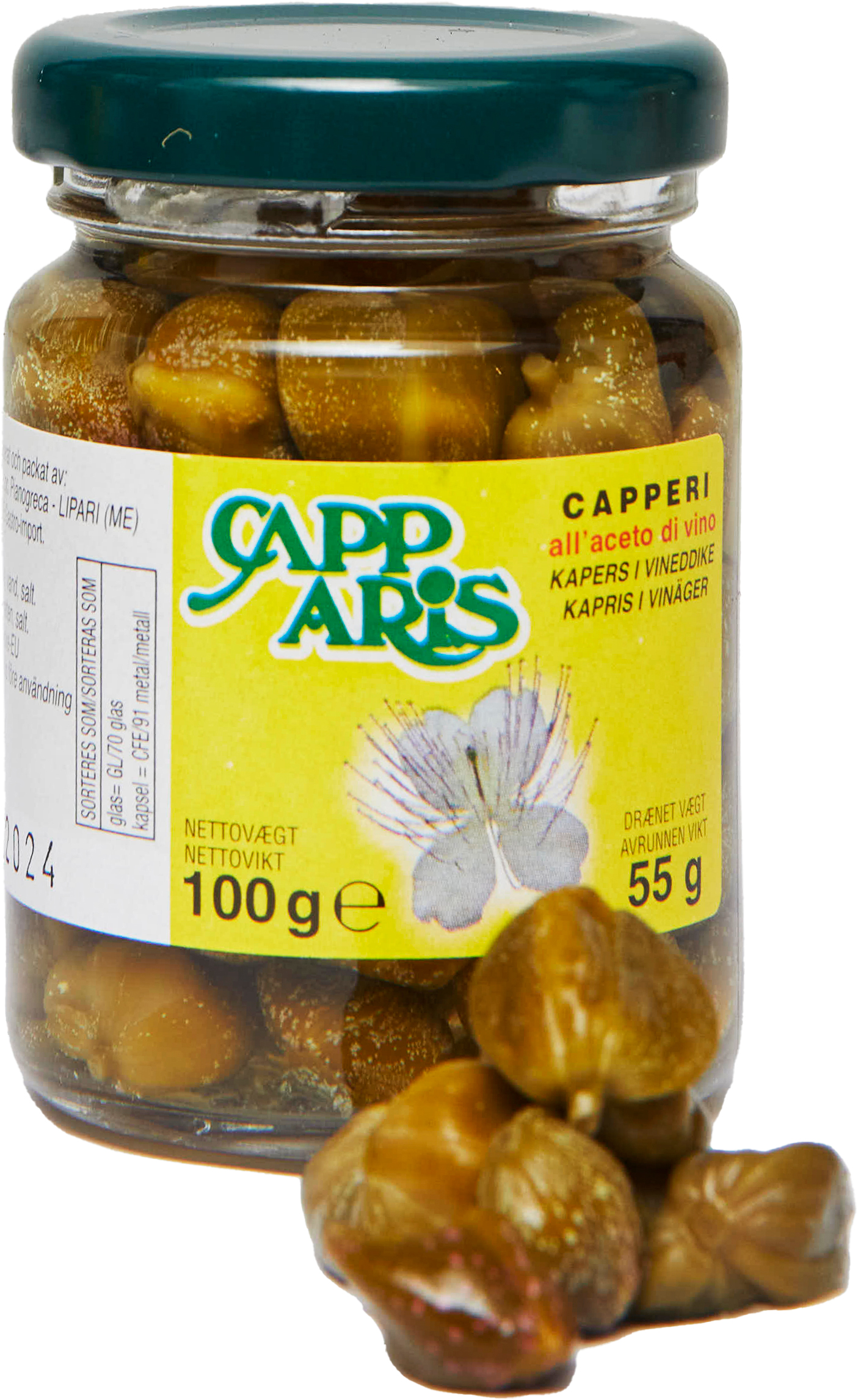 Kapris i vinäger, stora 100 g