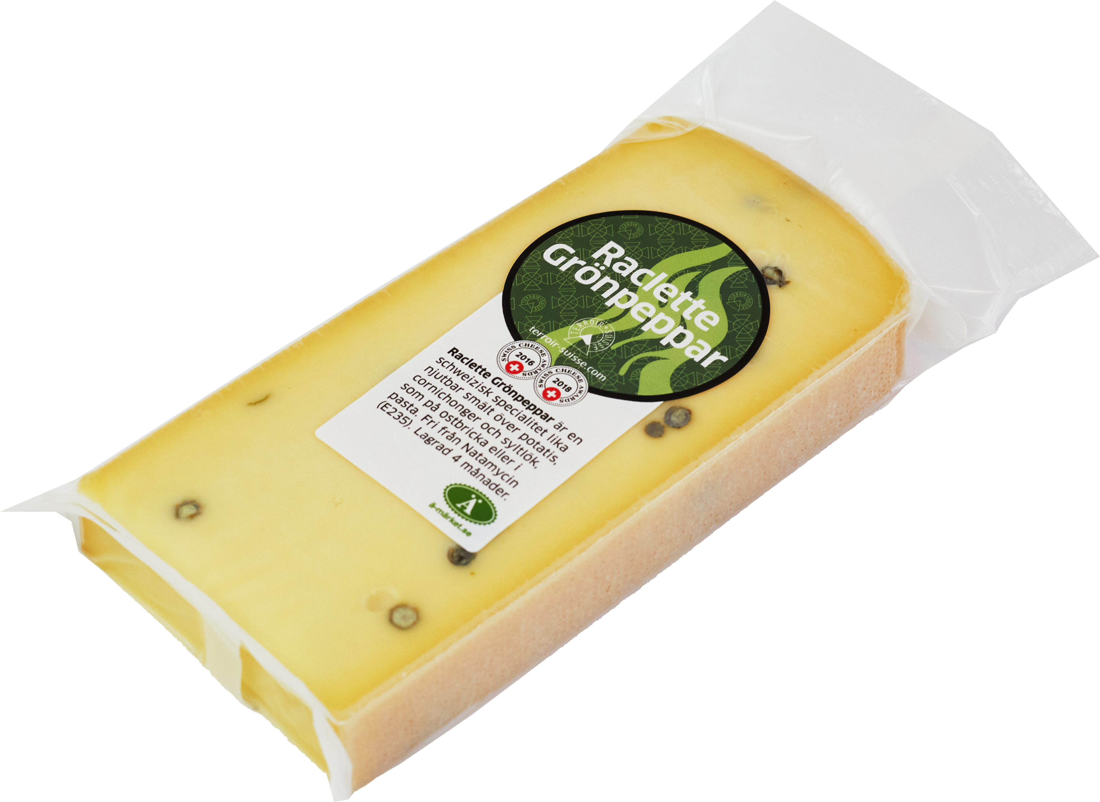 Raclette grönpeppar TSS ca 200-250 g