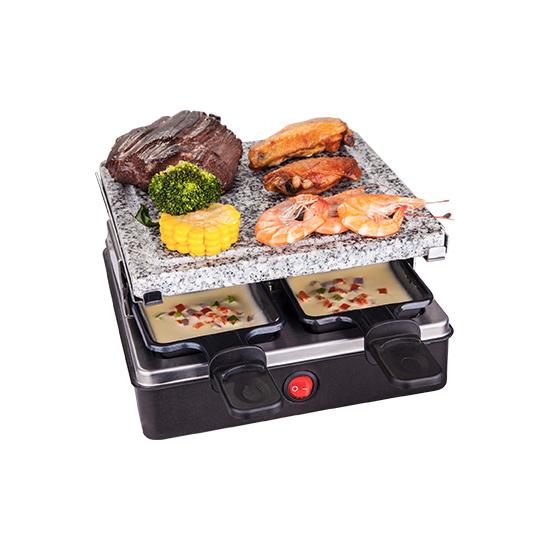 Raclettejärn för 4 personer