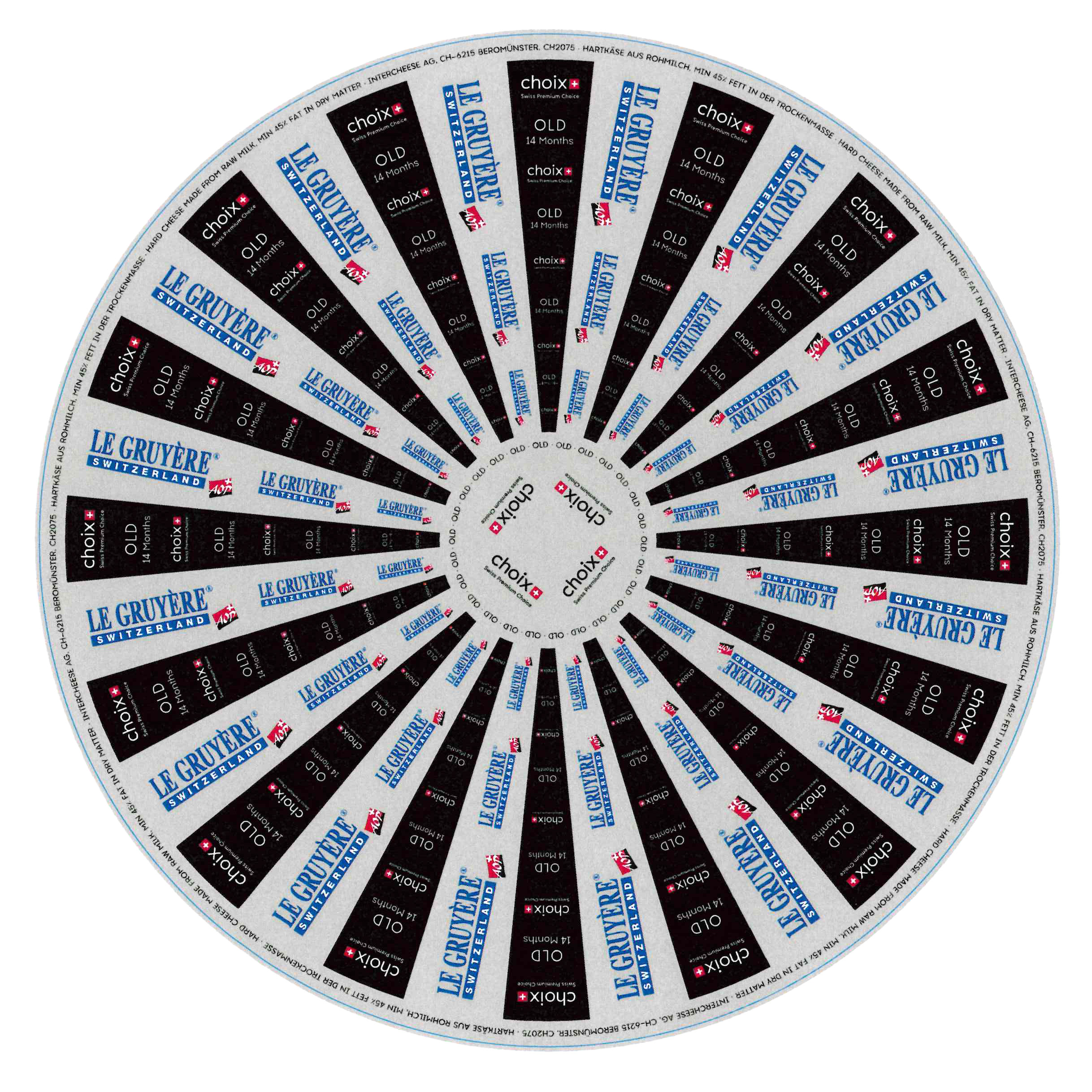 Choix Gruyère AOP Old 14 mån. ca 33 kg