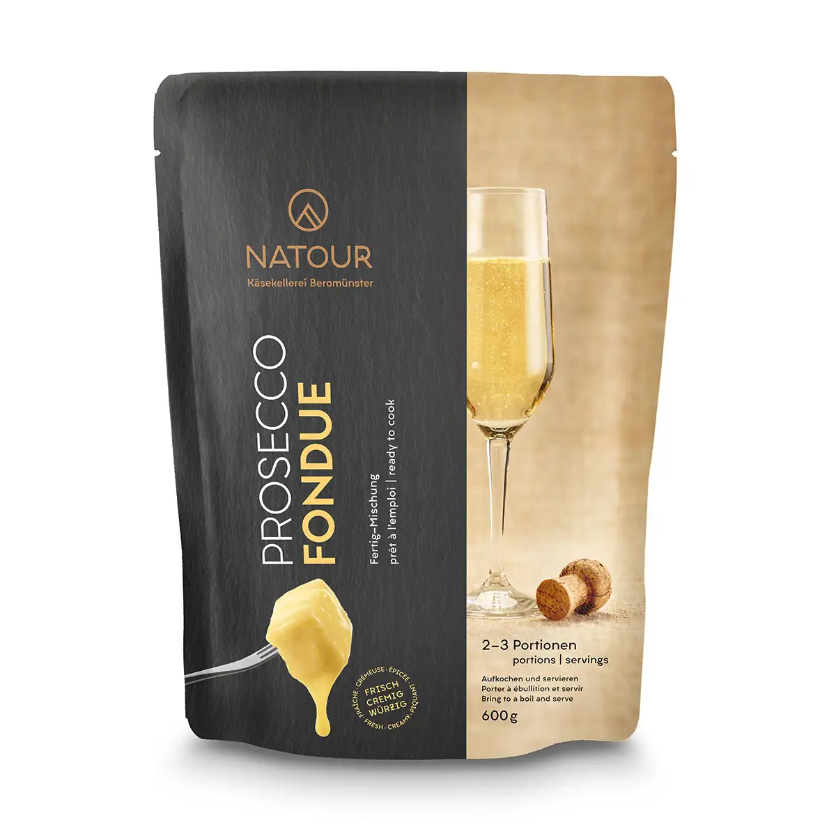 Fondue Prosecco NATOUR 600g
