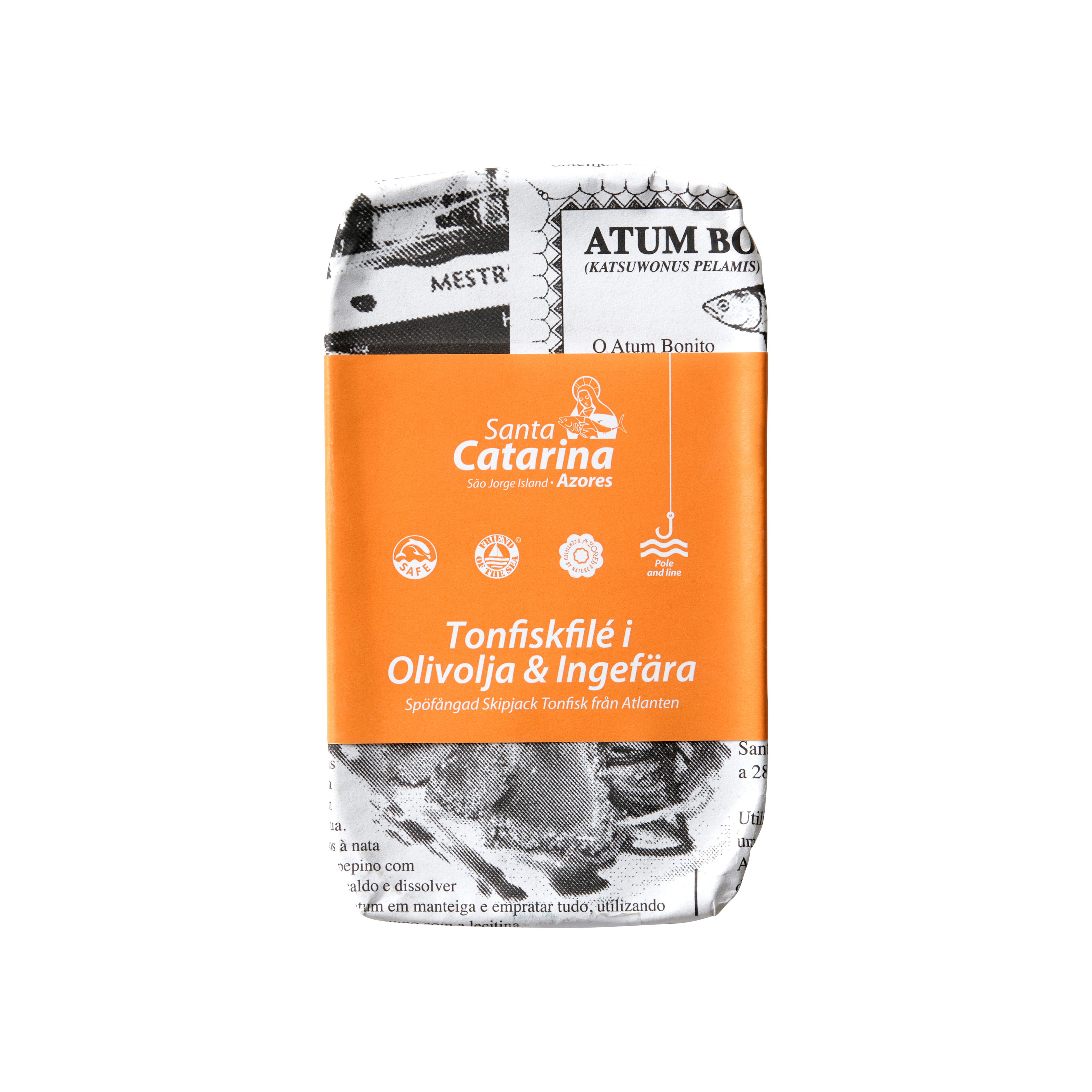 Tonfisk i olivolja med ingefära 120 g