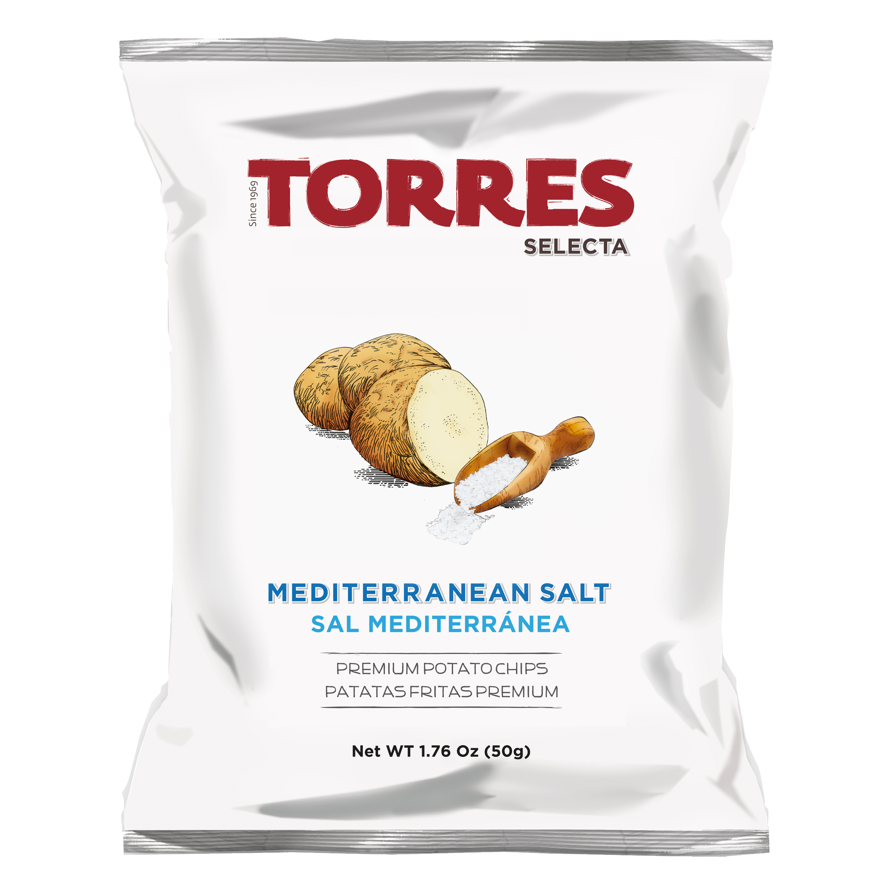 Chips, medelhavssalt 50g