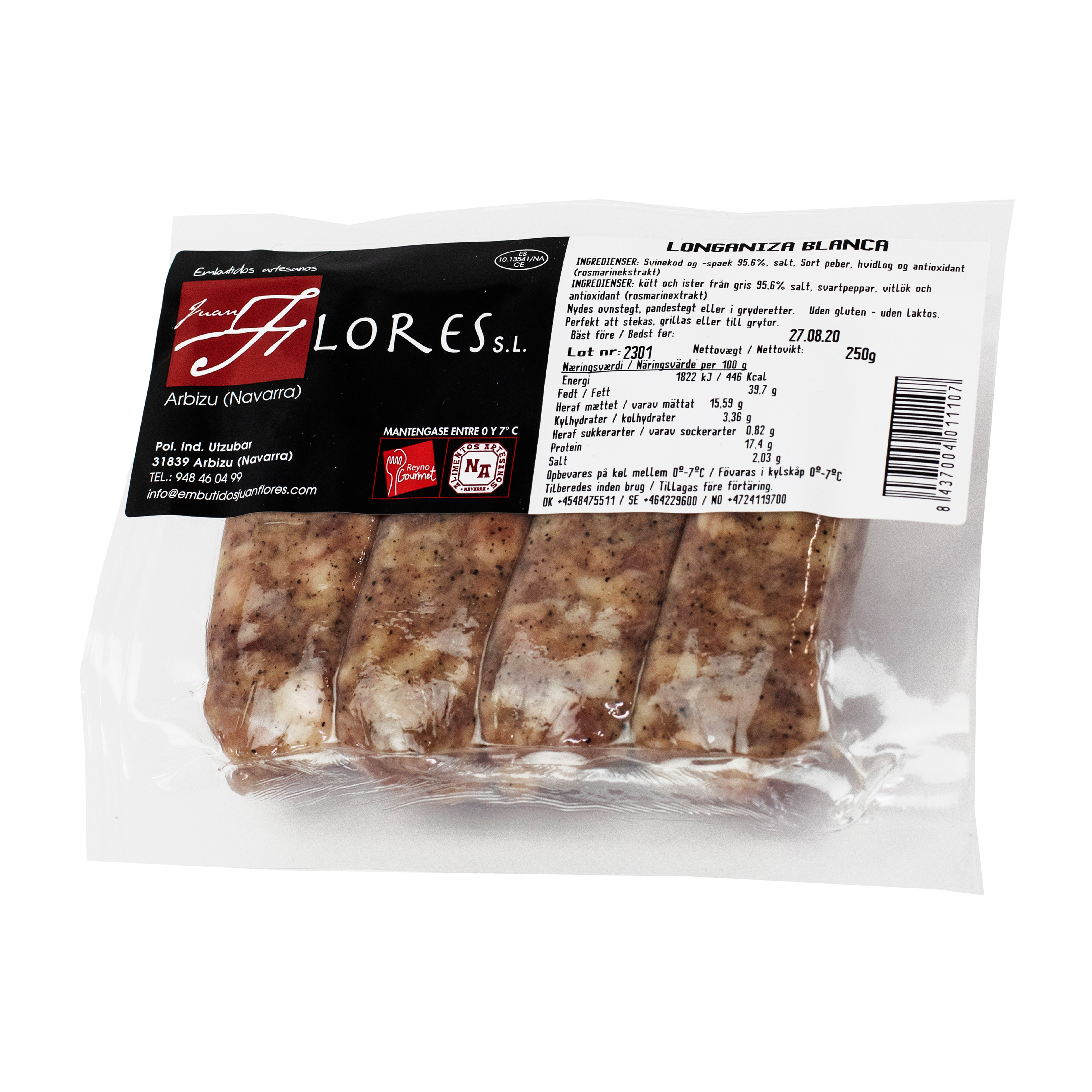 Longaniza Juan Flores 250 g