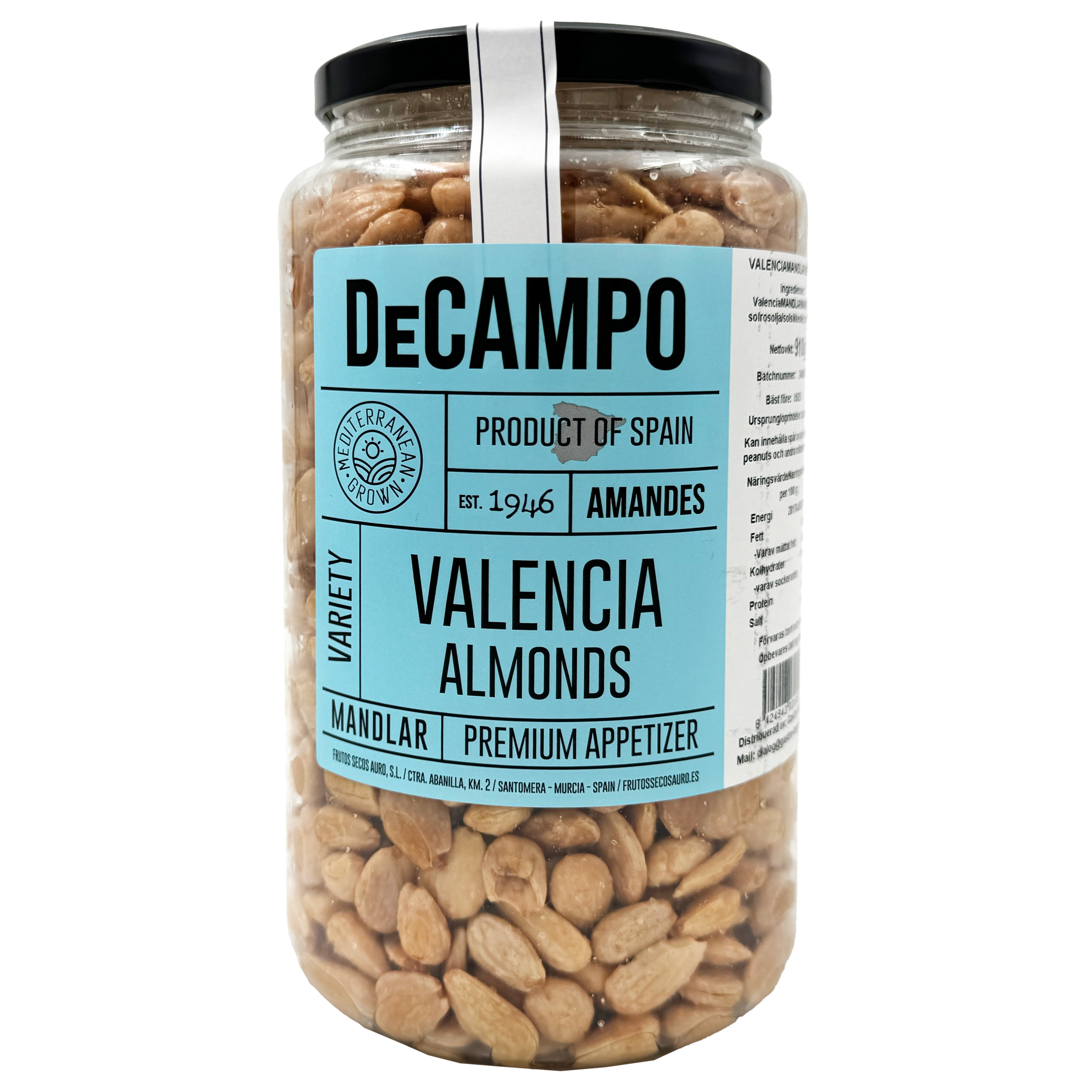 Valenciamandel saltad 910 g