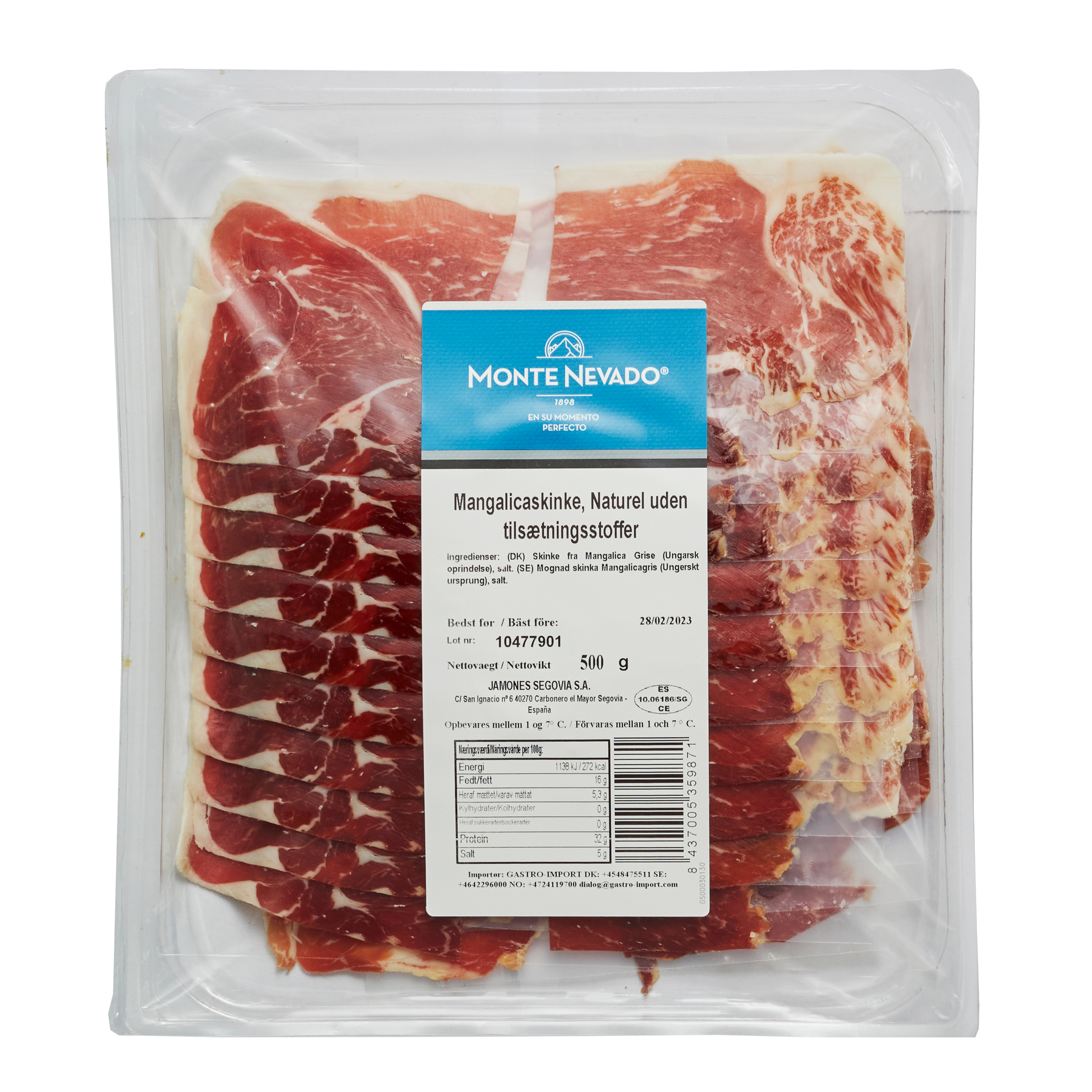 Mangalica skivad 500g