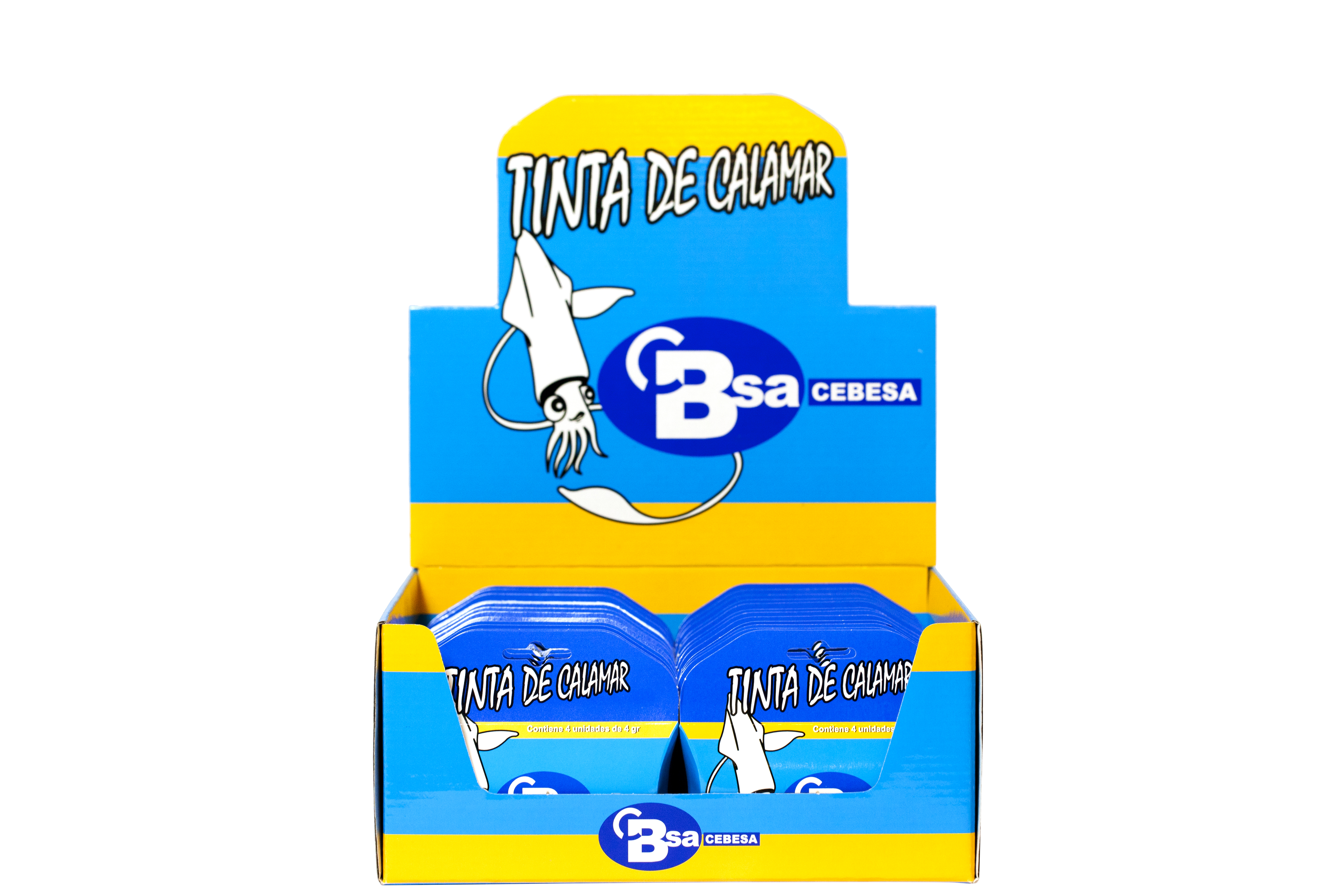 Bläckfiskbläck display 25x4x4g