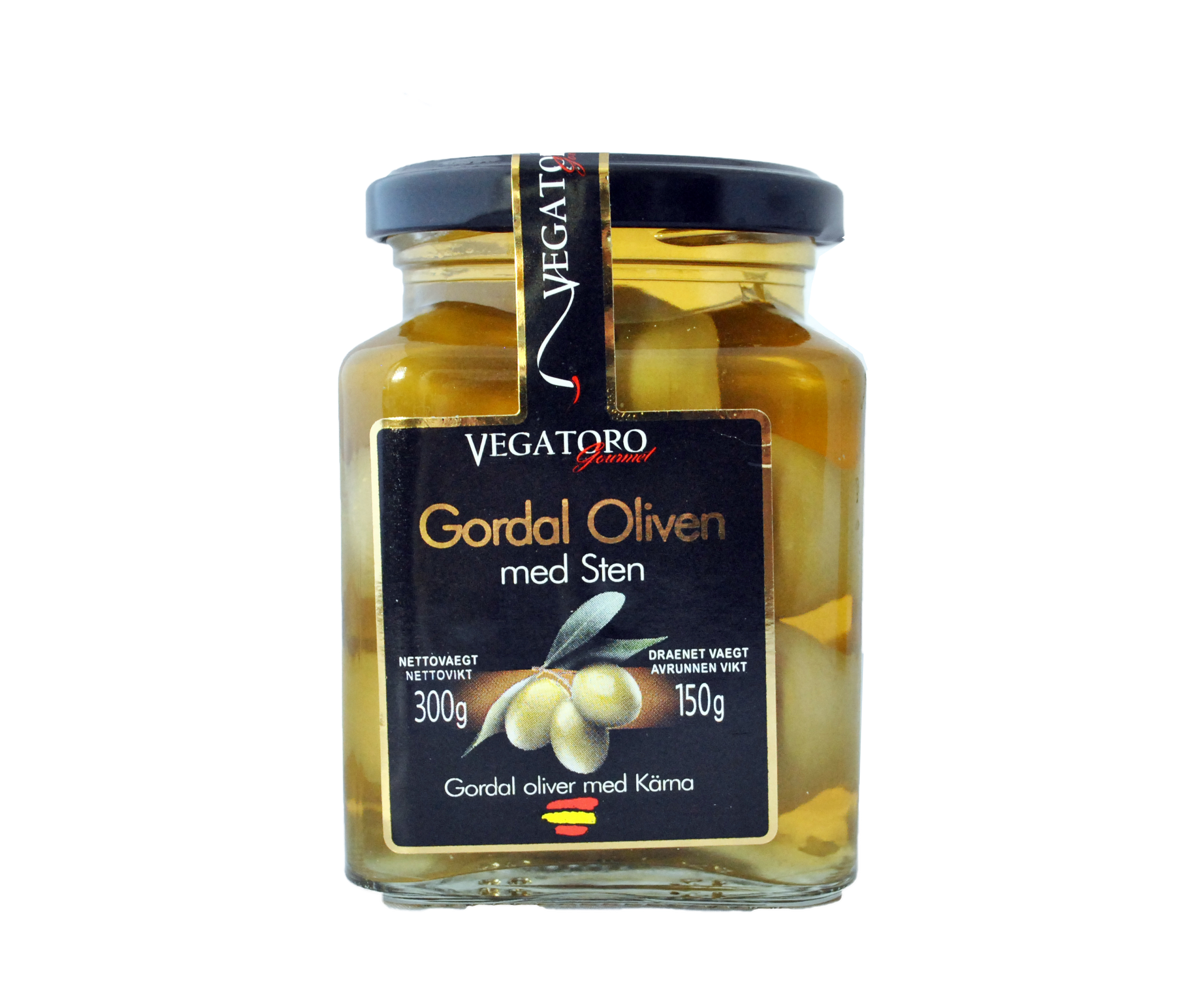 Gordal, gröna oliver 300 g