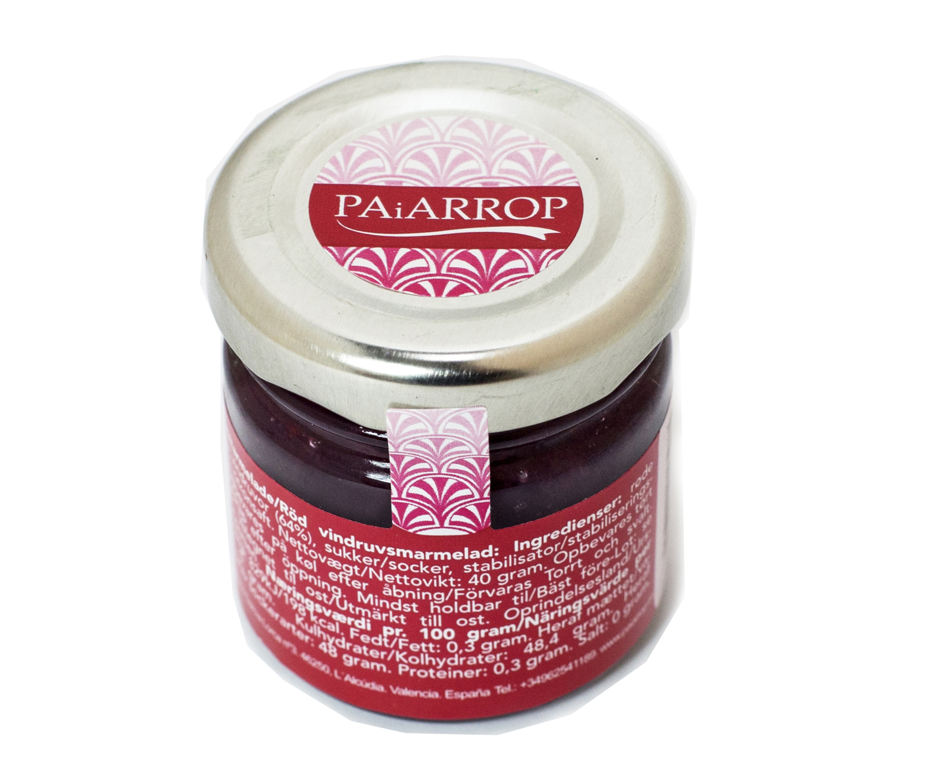 Paiarrop röd vindruvsmarmelad 40 g