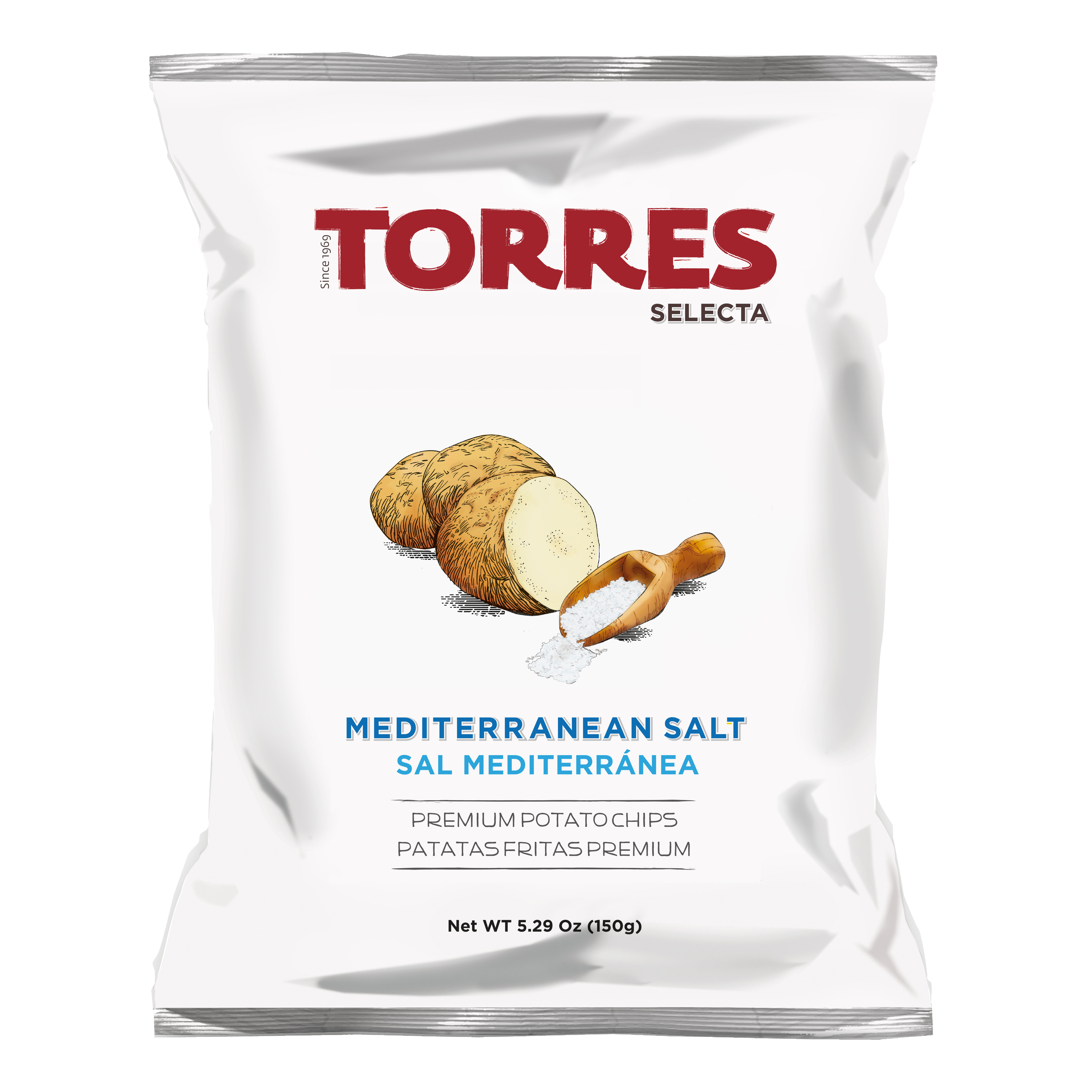 Chips, medelhavssalt 150g