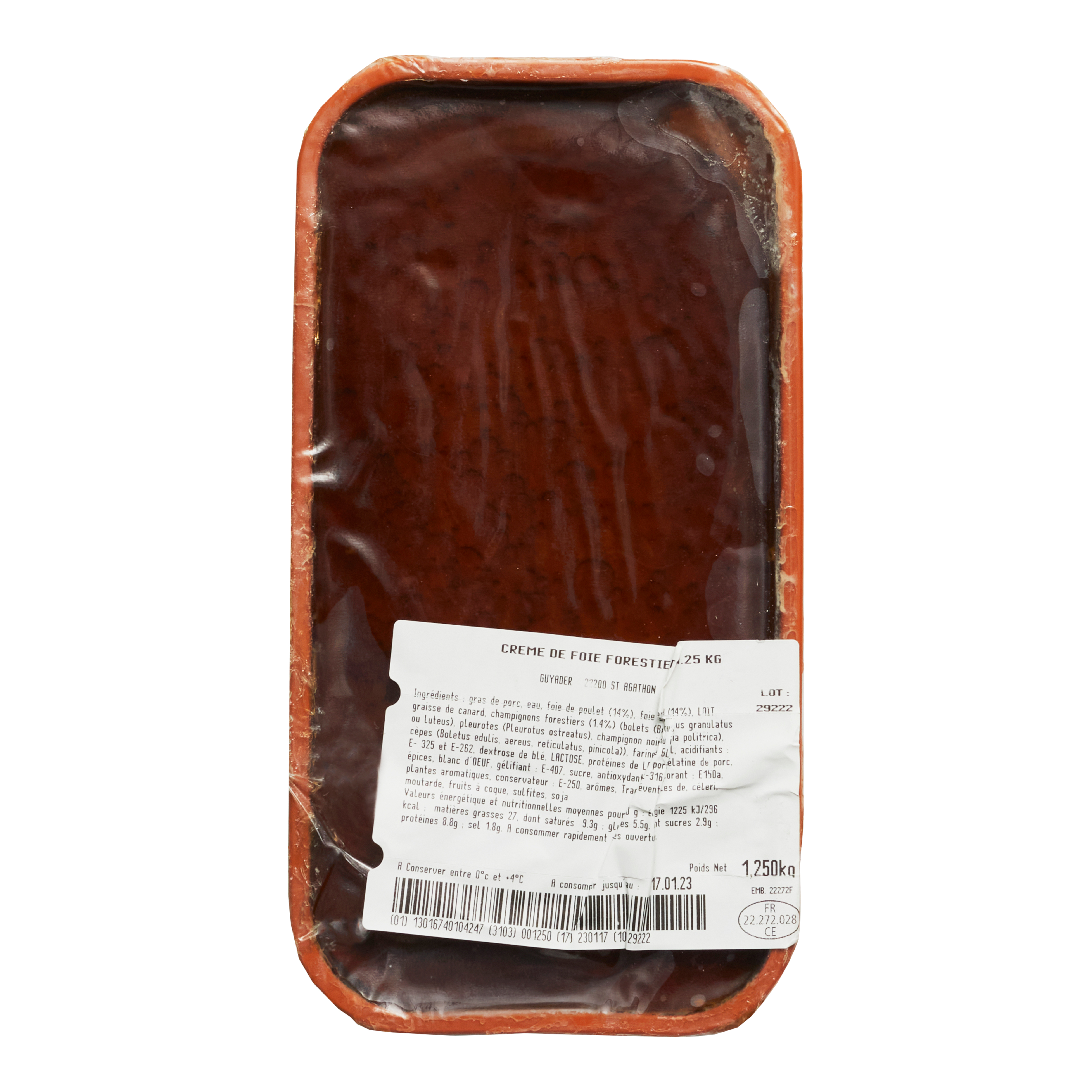 Terrine av anklever med skogssvamp 1,25 kg