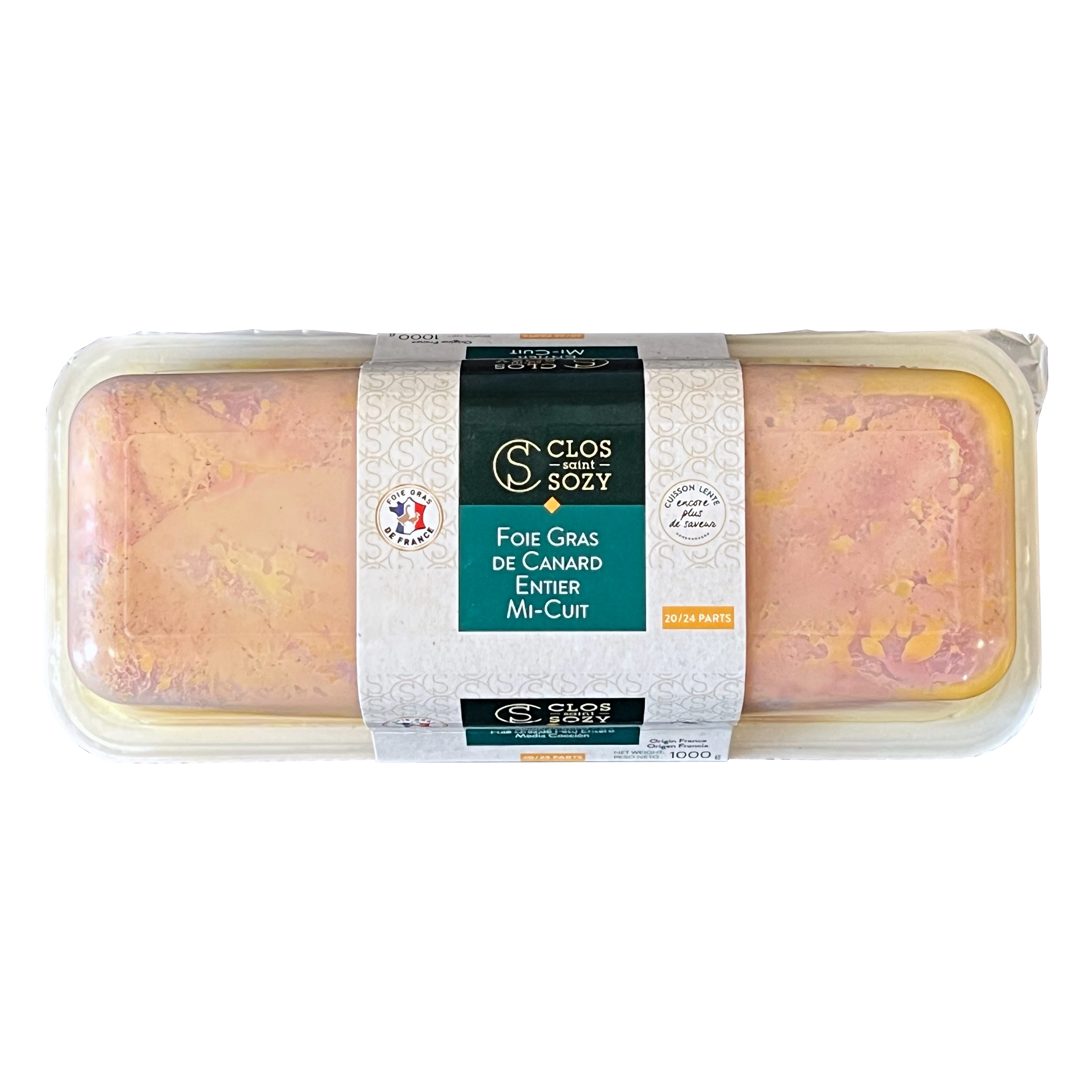 Foie gras av anka, Entier 1 kg