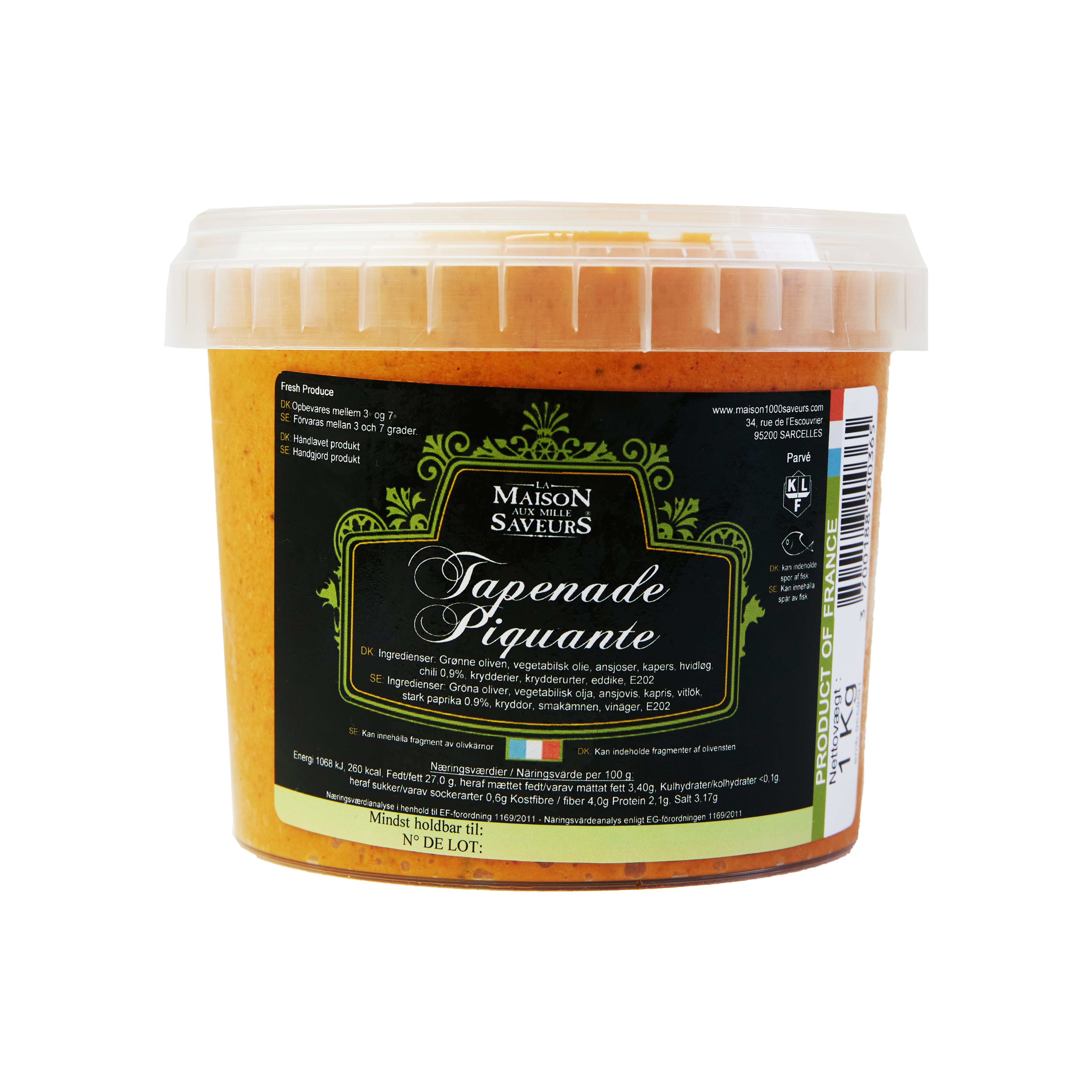 Tapenade piquante 1 kg