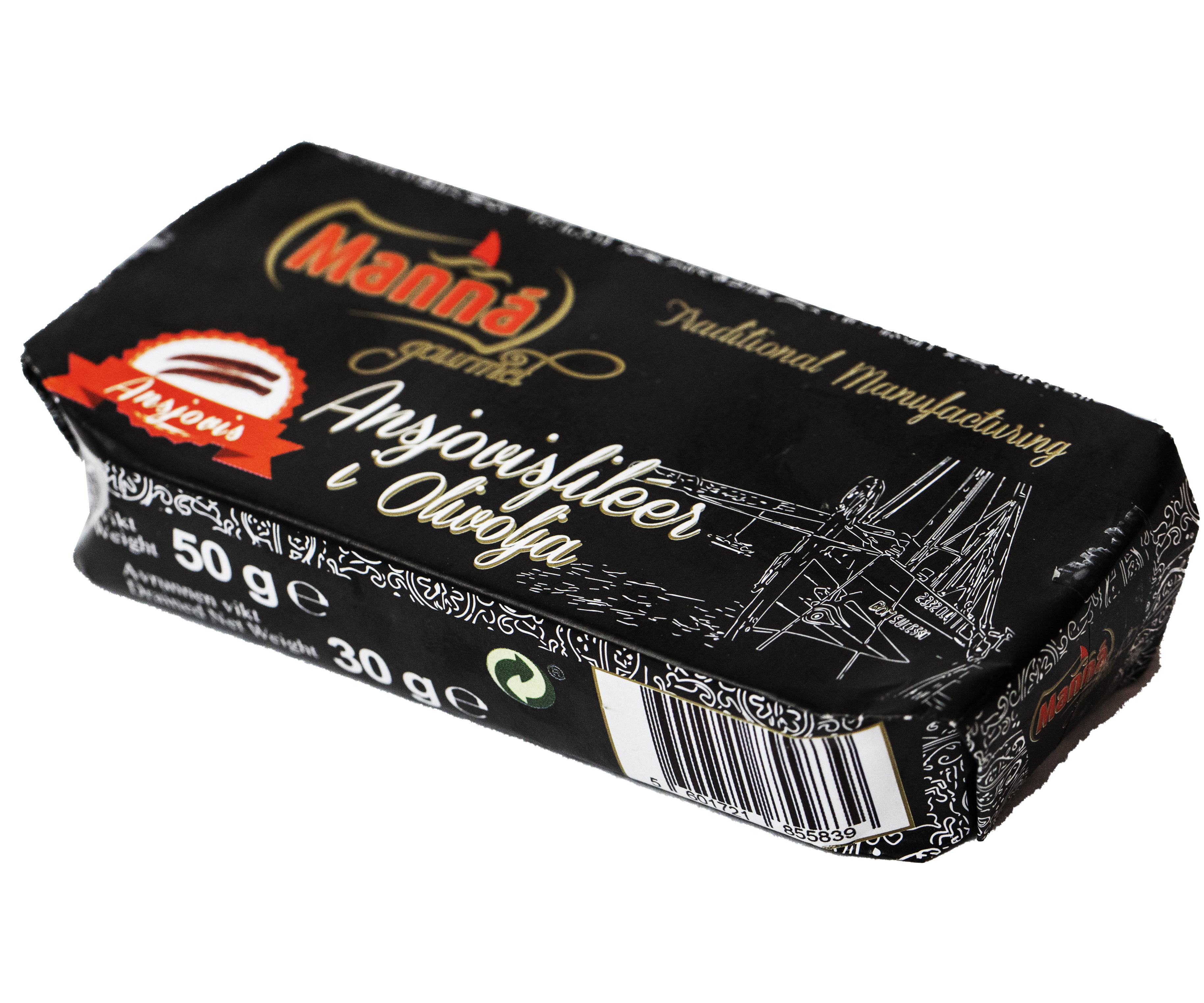 Ansjovisfilé i olivolja, 50 g