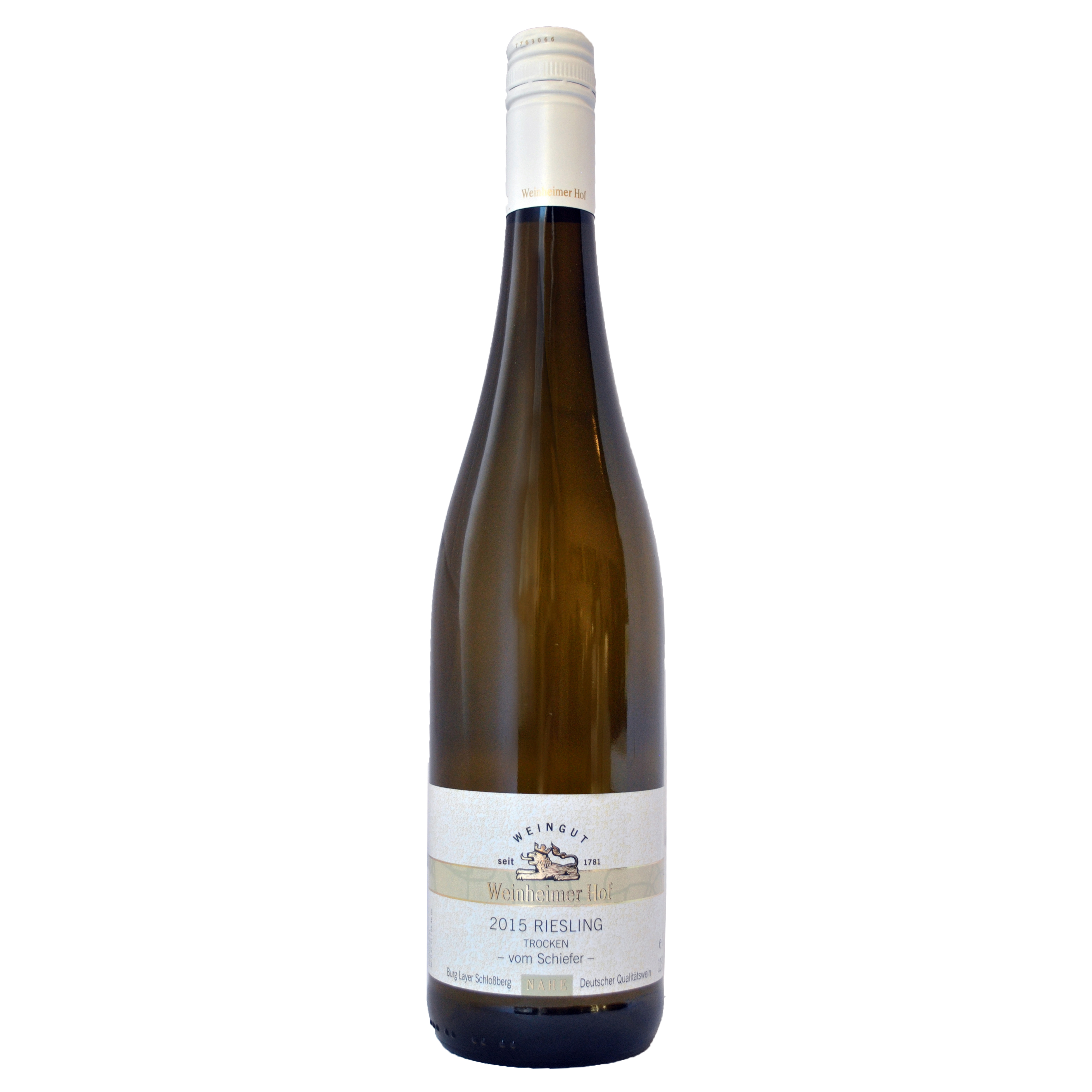 x Weinheimer, Riesling vom Schiefer 2015